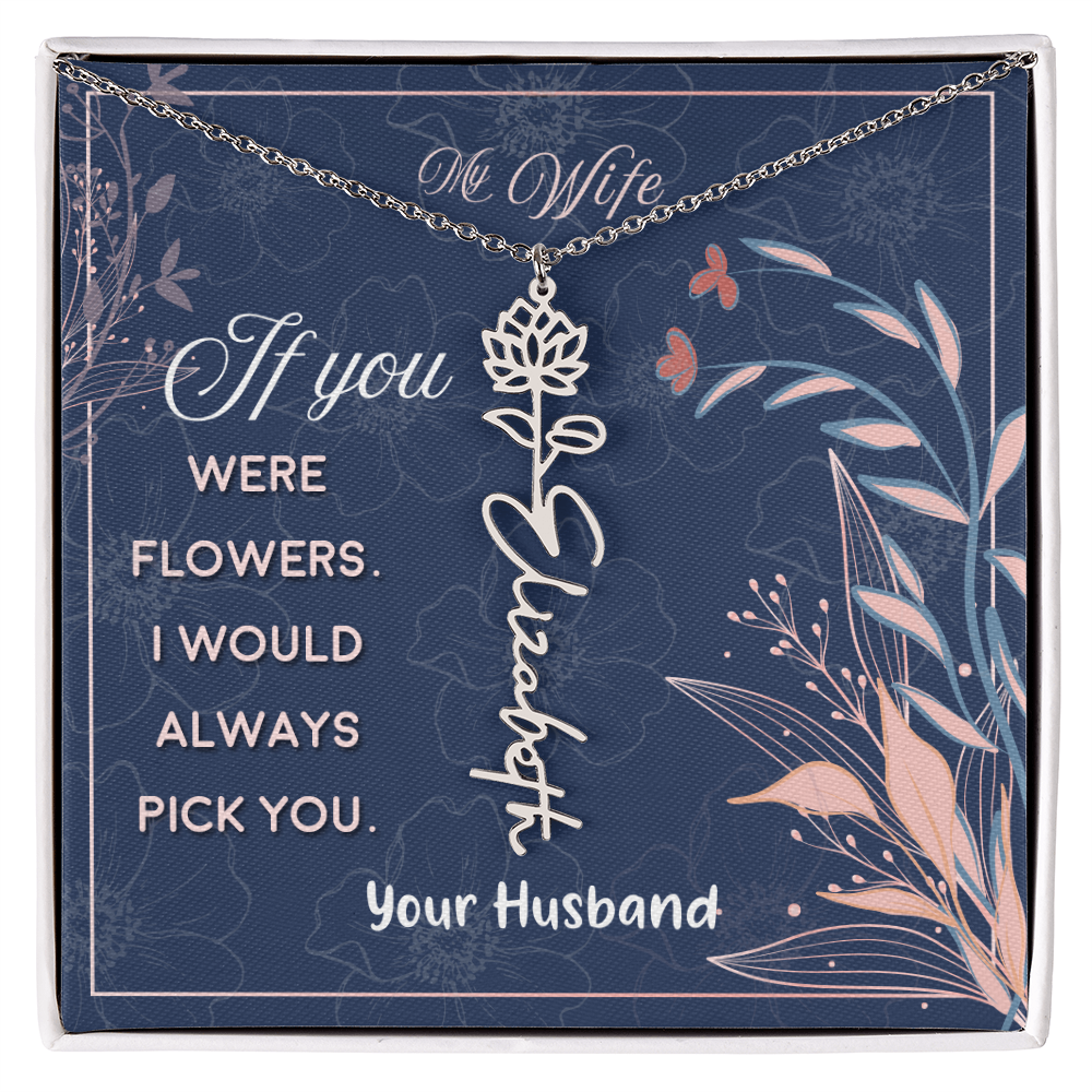 Custom Birth Flowers- A Gift for your Soulmate/Wife.