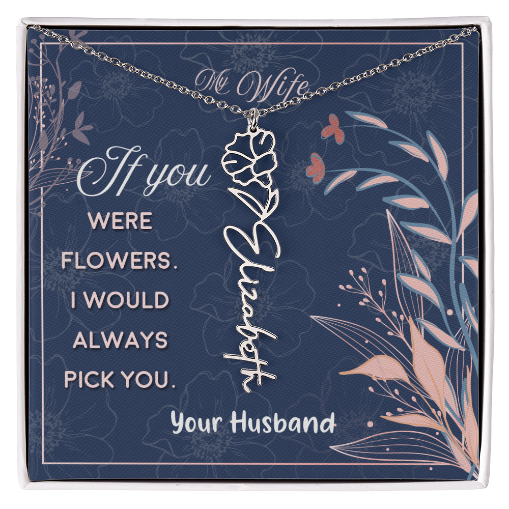 Custom Birth Flowers- A Gift for your Soulmate/Wife.