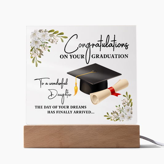Congratulations on Your GRADUATION- a Gift for a Daughter.
