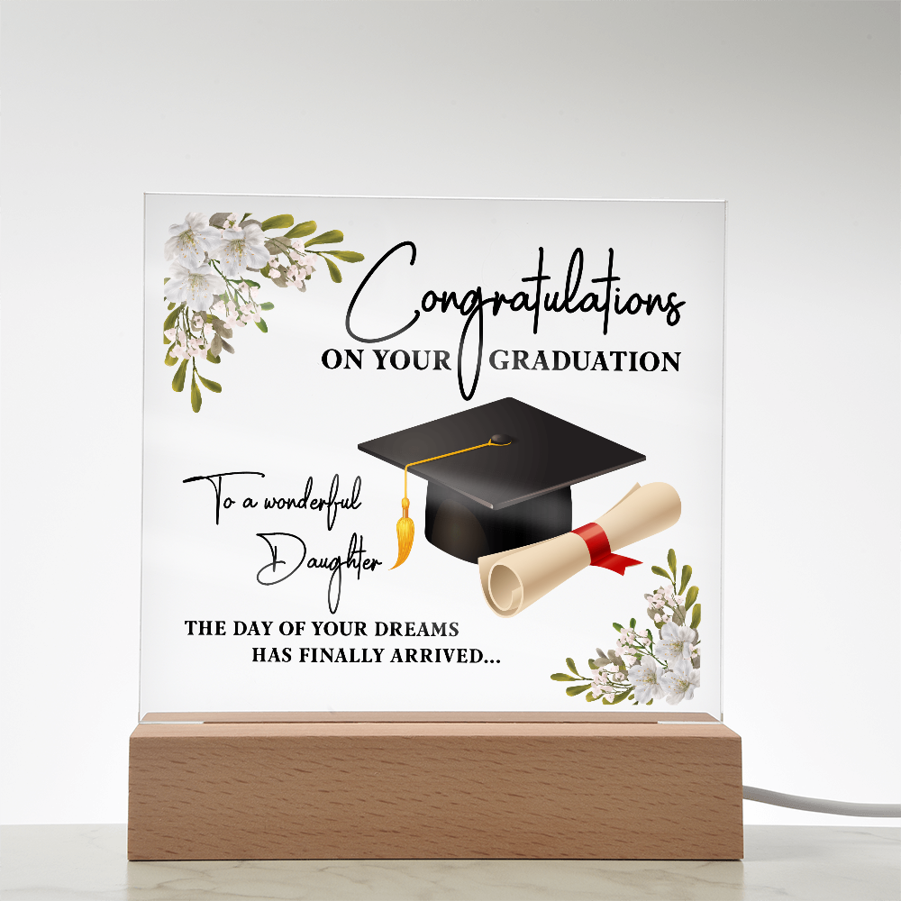 Congratulations on Your GRADUATION- a Gift for a Daughter.