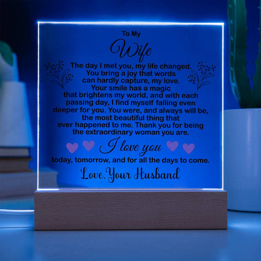 To My Wife- a Gift for your Wife/Soulmate