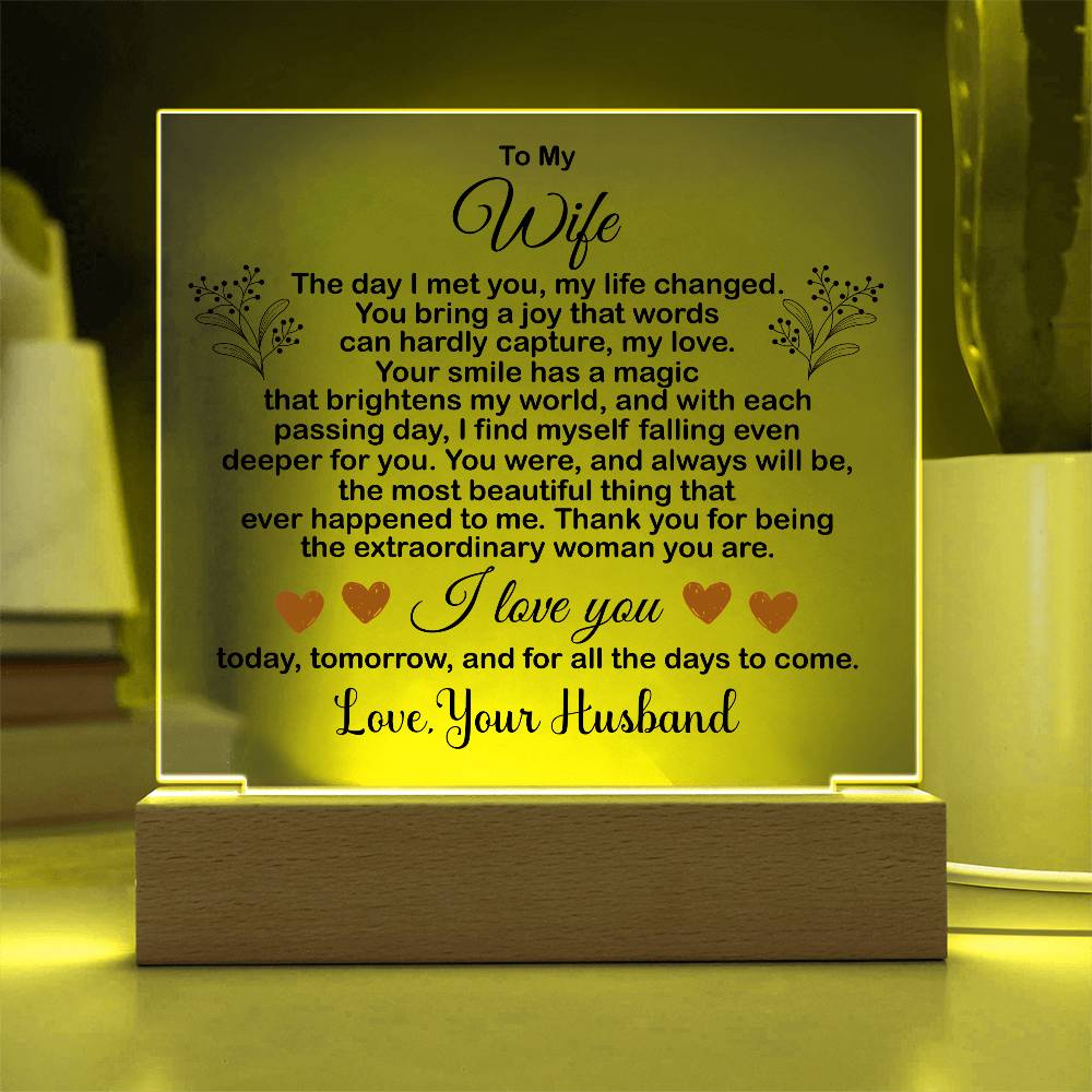 To My Wife- a Gift for your Wife/Soulmate