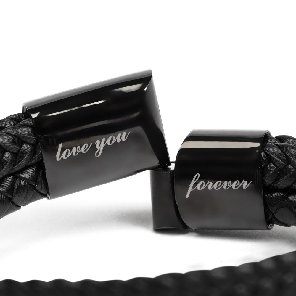 To My Dad Men's Love You Forever Bracelet a Gift for Fathers/Sons/Dads.
