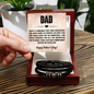 Men's ''Love You Forever'' Bracelet- HAPPY FATHER'S DAY- A Gift for Fathers/Sons.