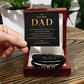 To My Dad Men's Love You Forever Bracelet a Gift for Fathers/Sons/Dads.
