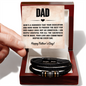 Men's ''Love You Forever'' Bracelet- HAPPY FATHER'S DAY- A Gift for Fathers/Sons.