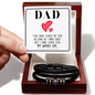 Men's ''Love You Forever'' Bracelet- a Perfect Gift for Fathers/Sons.