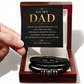 To My Dad Men's Love You Forever Bracelet a Gift for Fathers/Sons/Dads.
