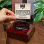 Men's ''Love You Forever'' Bracelet- HAPPY FATHER'S DAY- A Gift for Fathers/Sons.