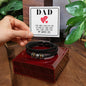 Men's ''Love You Forever'' Bracelet- a Perfect Gift for Fathers/Sons.