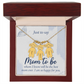 Custom Engraved Kids Charm Necklace  for Mom to Be, a Perfect Gift for Mother's Day/Birthdays.