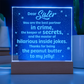 Dear Sister, You are the best partner in Crime ...- Engraved Acrylic LED Base Dome Plaque- a Gift for Sisters.