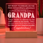 To Grandpa to Be Engraved Acrylic Square Plaque- a Gift for a Grandfather/Grandpa.