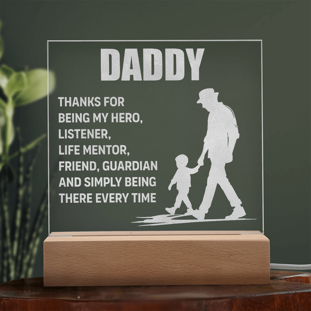 Engraved Acrylic Plaque- a Wonderful Message