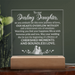 To Our Darling Daughter-Engraved Acrylic Square Plaque Bridal Gift for a Daughter/Sister