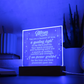 Mom You are a Beacon of Love..- Engraved Acrylic LED Base Dome Plaque- a Gift for Mom/Mothers.
