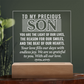 To Our Son-Engraved Acrylic Square Plaque Gift for a Son/Father.