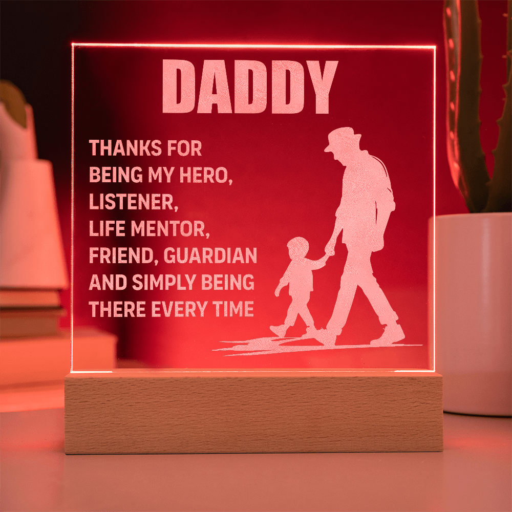 Engraved Acrylic Plaque- a Wonderful Message