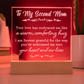 To My Second Mom Your love has embraced me ...- Engraved Acrylic LED Base Dome Plaque- a Gift for Mom/Mothers.