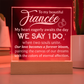 To My Fiancee Engraved Acrylic LED Base Square Plaque- a Gift for a Soulmate/Girlfriend/Boyfriend.