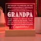 To Grandpa to Be Engraved Acrylic Square Plaque- a Gift for a Grandfather/Grandpa.