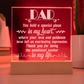 To Dad Engraved Acrylic Square Plaque- a Gift for a Father/Dad.
