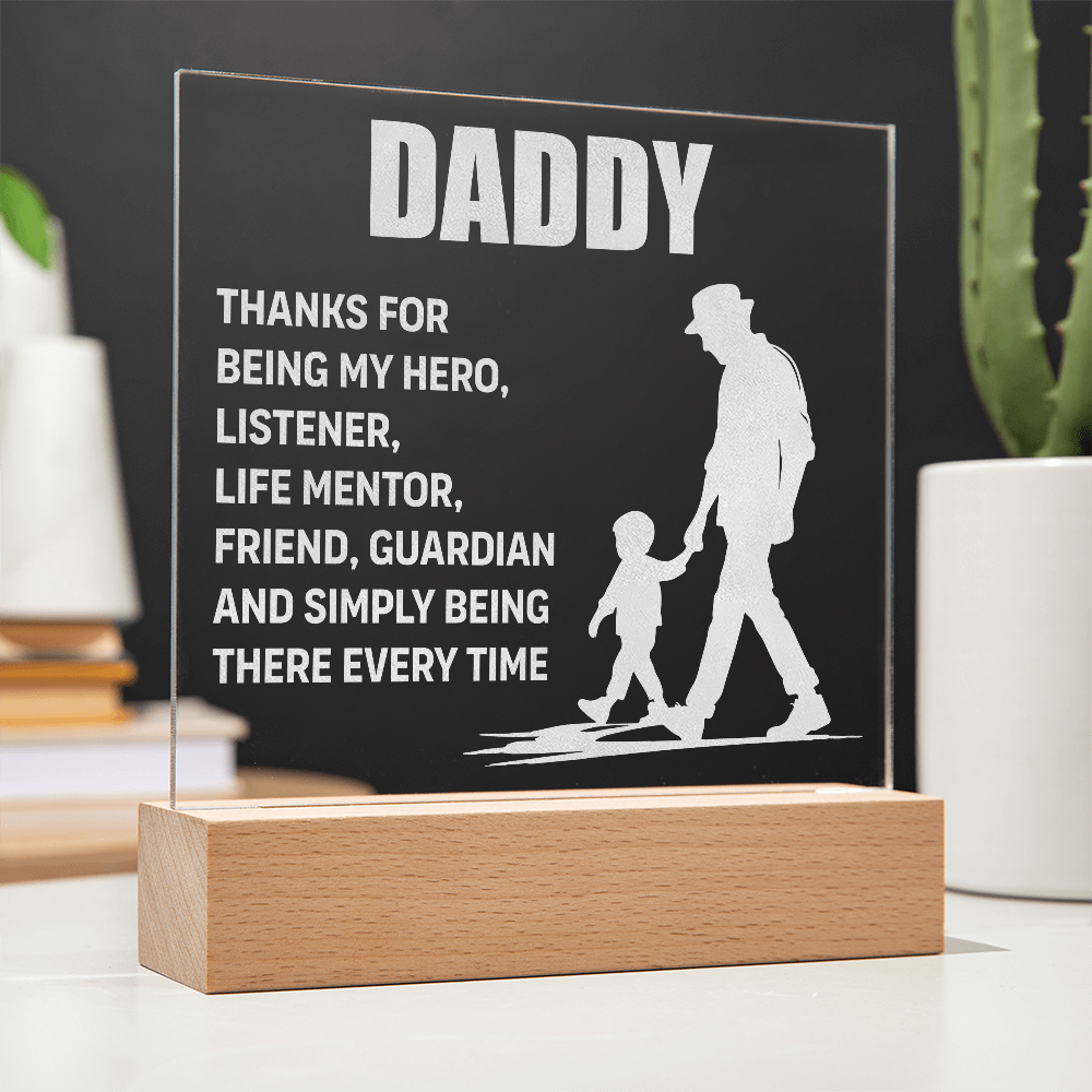 Engraved Acrylic Plaque- a Wonderful Message
