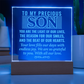 To Our Son-Engraved Acrylic Square Plaque Gift for a Son/Father.