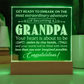 To Grandpa to Be Engraved Acrylic Square Plaque- a Gift for a Grandfather/Grandpa.
