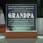 To Grandpa to Be Engraved Acrylic Square Plaque- a Gift for a Grandfather/Grandpa.
