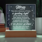 Mom You are a Beacon of Love..- Engraved Acrylic LED Base Dome Plaque- a Gift for Mom/Mothers.