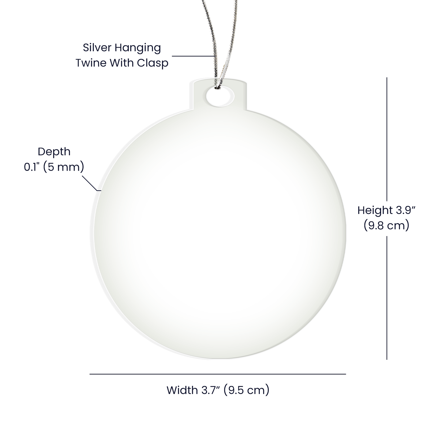 Acrylic Bulb Ornament- A Gift for Grandmother