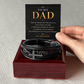 To My Dad Men's Cross Bracelet a Gift for Fathers/Sons/Dads.