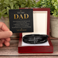 To My Dad Men's Cross Bracelet a Gift for Fathers/Sons/Dads.