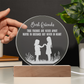 Best Friends Engraved Acrylic Circle Plaque- a Gift for Friends/Daughters