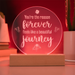 You're the reason ...Engraved Acrylic Circle Plaque Centerpiece Decoration a Gift for Mothers/Fathers/Daughters/Grandmother