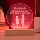 Best Friends Engraved Acrylic Circle Plaque- a Gift for Friends/Daughters