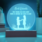 Best Friends Engraved Acrylic Circle Plaque- a Gift for Friends/Daughters