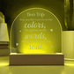 Dear Wife, You are the Canvas to My Colors- Engraved Acrylic Dome Plaque- a Gift for Wives/Husband/Soulmate.