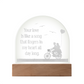 Your Love is like a Song that Lingers... Engraved Acrylic Dome Plaque - A Gift for Husbands/Wives/Girlfriends.