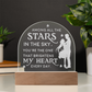 Among All the Stars in the Sky...Engraved Acrylic Dome Plaque a Gift for Husbands/Wives/Girlfriends,