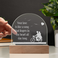 Your Love is like a Song that Lingers... Engraved Acrylic Dome Plaque - A Gift for Husbands/Wives/Girlfriends.