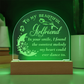 To My Beautiful Girlfriend  Engraved Acrylic Dome Plaque- A Gift for Girlfriends.