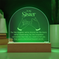 To My Sister... Engraved Acrylic Dome Plaque- a Gift a Sister