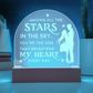 Among All the Stars in the Sky...Engraved Acrylic Dome Plaque a Gift for Husbands/Wives/Girlfriends,