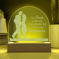 Your Love is the Key ... Engraved Acrylic Dome Plaque a Gift for Husbands/wives/Girlfriends.