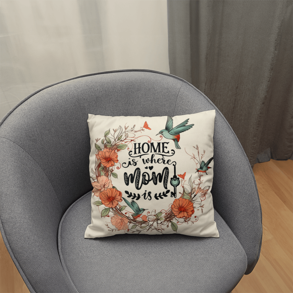 HOME is where MOM is Classic Pillow- A Gifts for Mothers/Daughters.