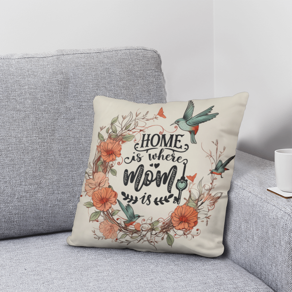 HOME is where MOM is Classic Pillow- A Gifts for Mothers/Daughters.