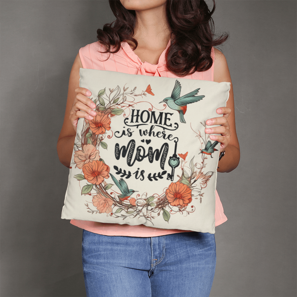 HOME is where MOM is Classic Pillow- A Gifts for Mothers/Daughters.