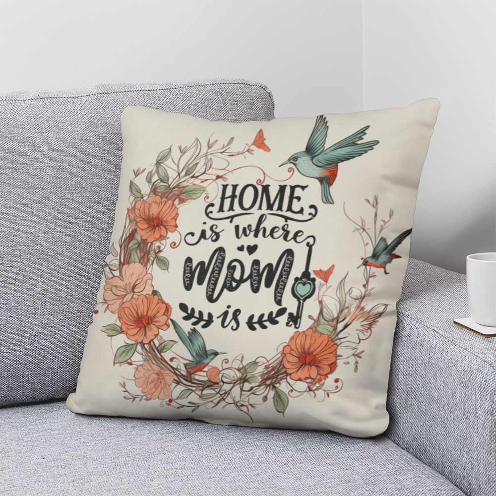HOME is where MOM is Classic Pillow- A Gifts for Mothers/Daughters.